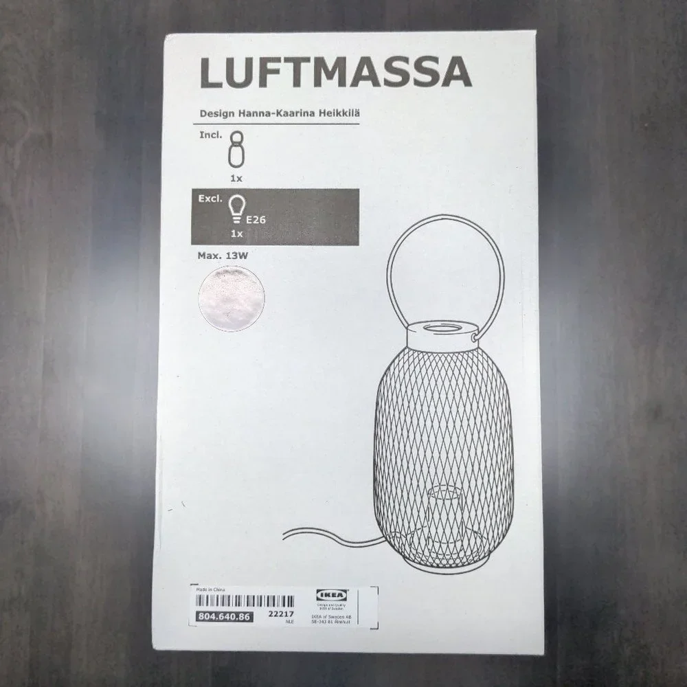 IKEA Luftmassa Lamp NIB